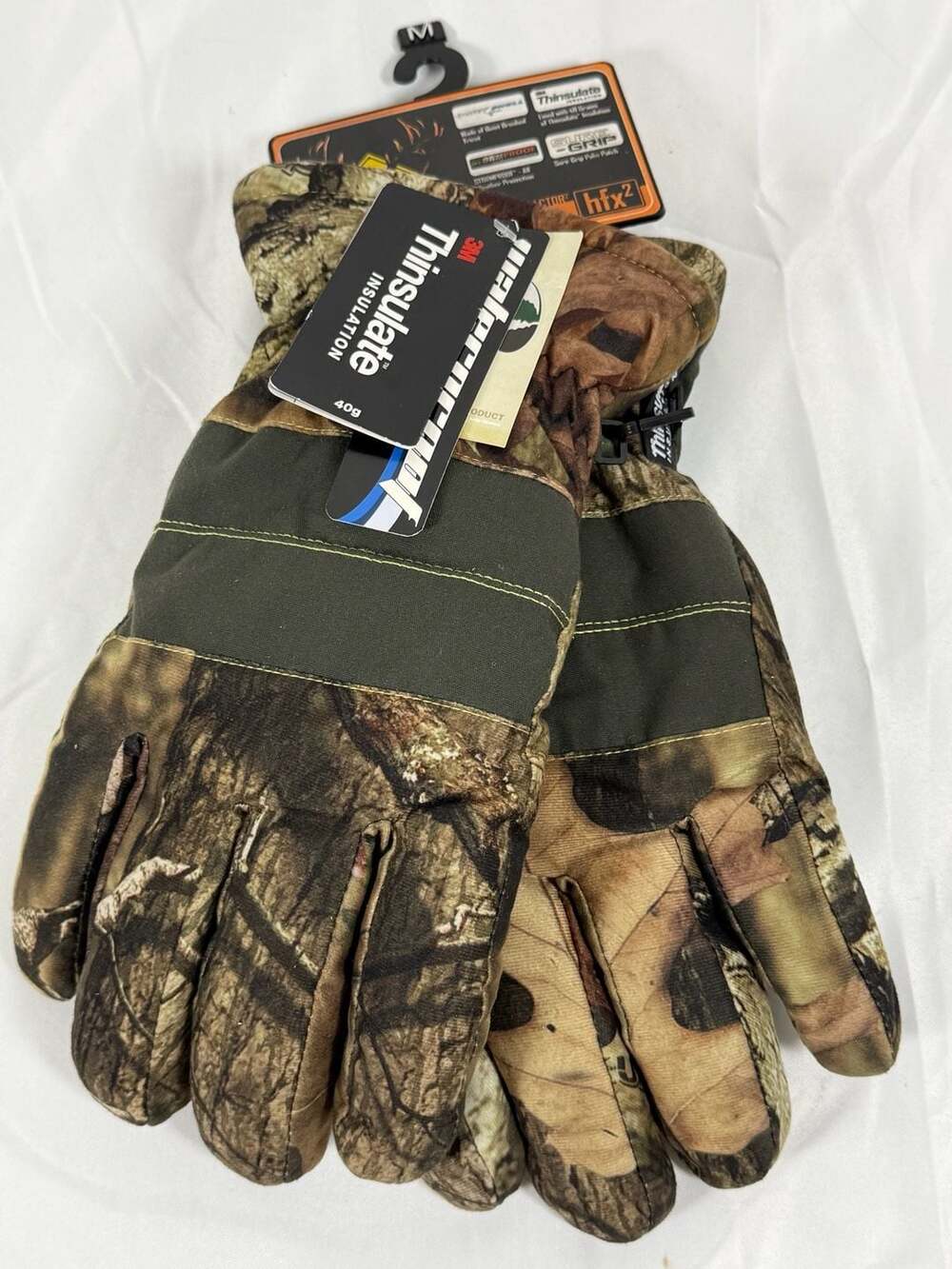 Men's 3M Thinsulate Insulated Waterproof Camo Hunting Gloves Size M
